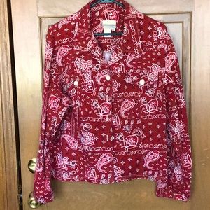 Coldwater Creek Bandana Jacket